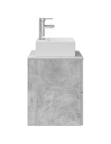 Mobile Lavabo da Parete Grigio Cemento 49,5 x 41 x 62,5 cm