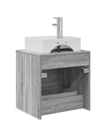 Mobile Lavabo da Parete Sonoma grigio 49,5 x 41 x 62,5 cm