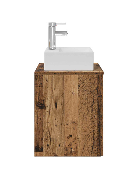 Mobile Lavabo da Parete Legno antico 49,5 x 41 x 62,5 cm