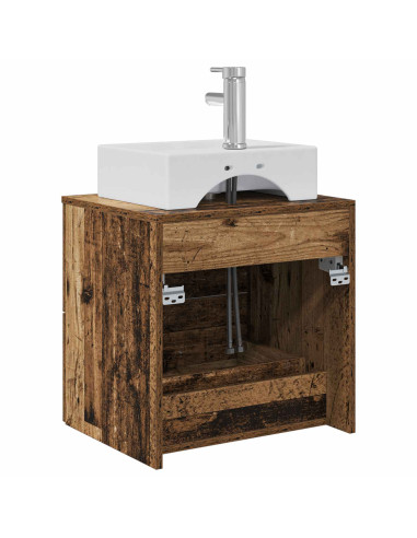 Mobile Lavabo da Parete Legno antico 49,5 x 41 x 62,5 cm
