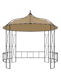 Gazebo 300x290 cm Grigio Talpa Rotondo
