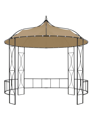 Gazebo 300x290 cm Grigio Talpa Rotondo