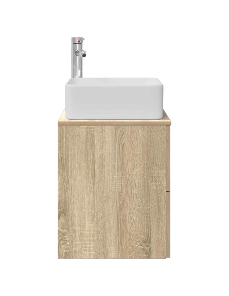 Mobile Lavabo da Parete Rovere Sonoma 53 x 34,5 x 63 cm