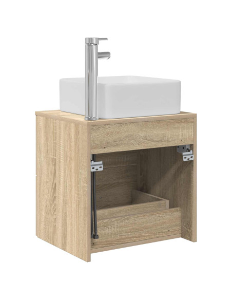 Mobile Lavabo da Parete Rovere Sonoma 53 x 34,5 x 63 cm