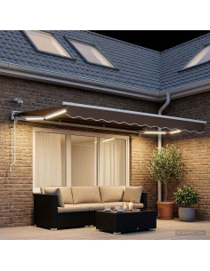 Tettuccio Elettrico Retrattile Tortora 3 x 2 m