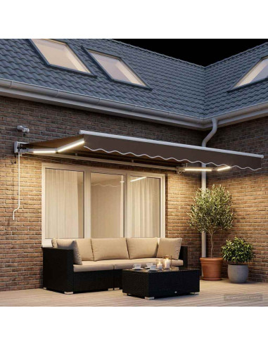 Tettuccio Elettrico Retrattile Tortora 3 x 2 m