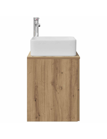 Mobile Lavabo da Parete Rovere Artigianale 53 x 34,5 x 63 cm