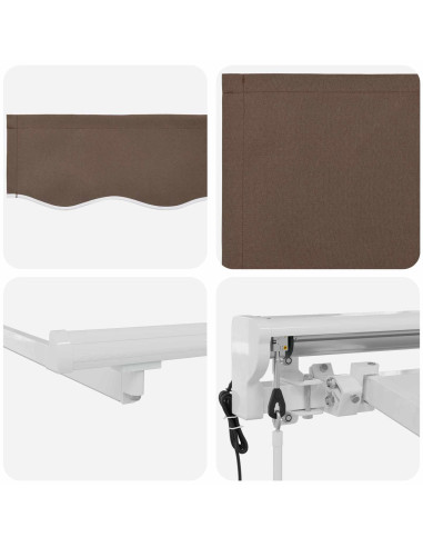 Tettuccio Elettrico Retrattile Tortora 3 x 2 m