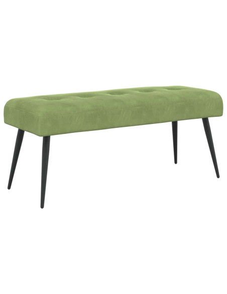 Panchina con bottoni imbottiti Verde chiaro 110 x 40 x 46 cm