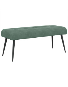 Panchina con bottoni imbottiti Verde Mare 110 x 40 x 46 cm