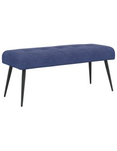 Panchina con bottoni imbottiti Blu Polizia 110 x 40 x 46 cm