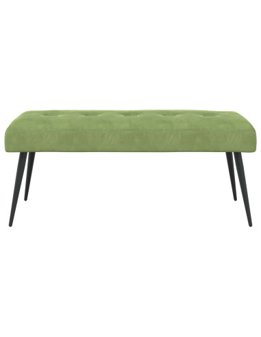 Panchina con bottoni imbottiti Verde chiaro 110 x 40 x 46 cm