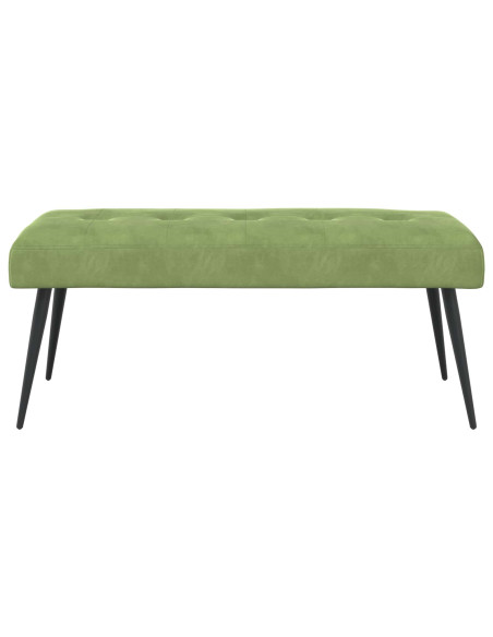Panchina con bottoni imbottiti Verde chiaro 110 x 40 x 46 cm