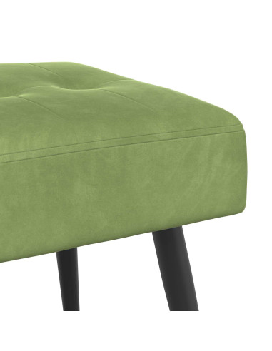 Panchina con bottoni imbottiti Verde chiaro 110 x 40 x 46 cm