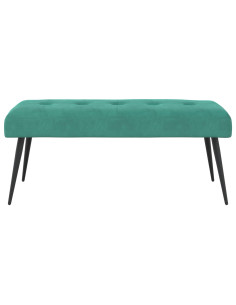 Panchina con bottoni imbottiti Turchese 110 x 40 x 46 cm 2