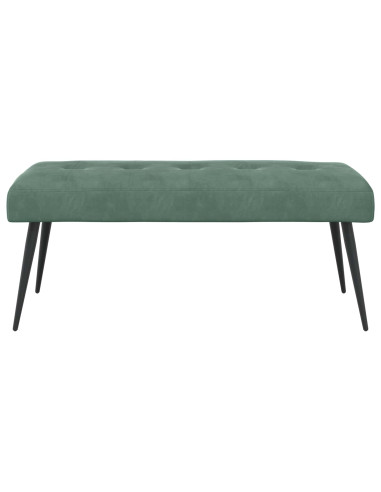 Panchina con bottoni imbottiti Verde Mare 110 x 40 x 46 cm