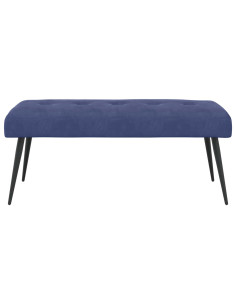 Panchina con bottoni imbottiti Blu Polizia 110 x 40 x 46 cm 2