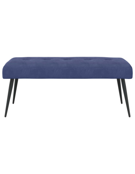 Panchina con bottoni imbottiti Blu Polizia 110 x 40 x 46 cm