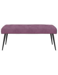Panchina con bottoni imbottiti Viola 110 x 40 x 46 cm Velluto 2