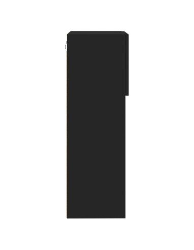 Mobile TV con Luci LED Nero 40,5x30x90 cm