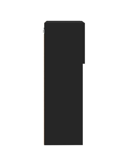 Mobile TV con Luci LED Nero 40,5x30x90 cm