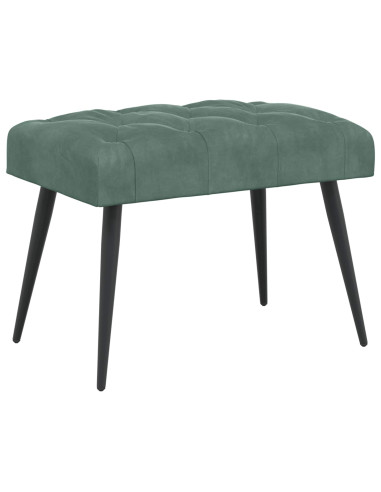 Panchina con bottoni imbottiti Verde Mare 60 x 40 x 45 cm