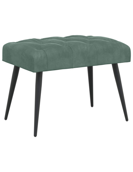 Panchina con bottoni imbottiti Verde Mare 60 x 40 x 45 cm