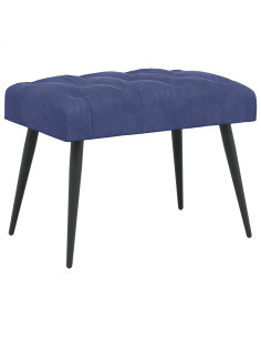 Panchina con bottoni imbottiti Blu Polizia 60 x 40 x 45 cm