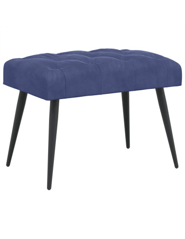 Panchina con bottoni imbottiti Blu Polizia 60 x 40 x 45 cm