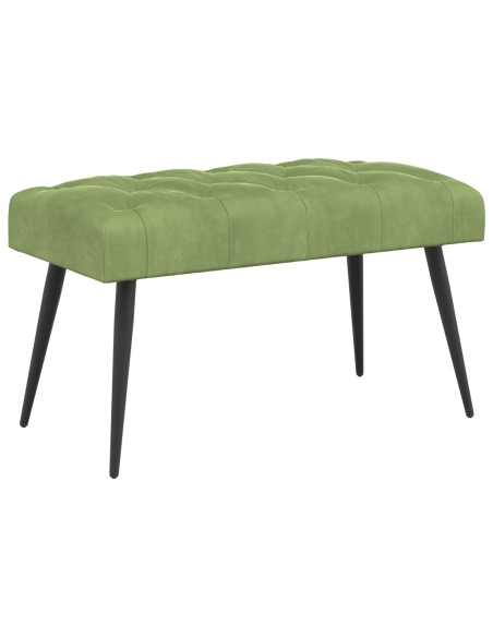 Panchina con bottoni imbottiti Verde chiaro 80 x 40 x 46 cm