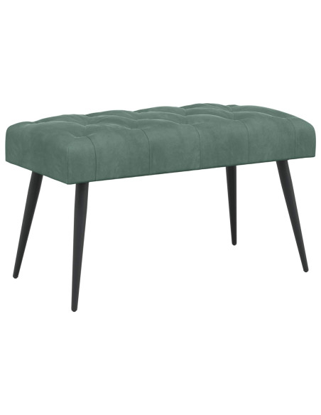 Panchina con bottoni imbottiti Verde Mare 80 x 40 x 46 cm