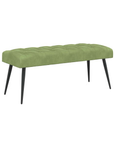 Panchina con bottoni imbottiti Verde chiaro 110 x 40 x 46 cm