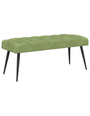 Panchina con bottoni imbottiti Verde chiaro 110 x 40 x 46 cm