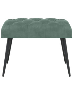 Panchina con bottoni imbottiti Verde Mare 60 x 40 x 45 cm 2