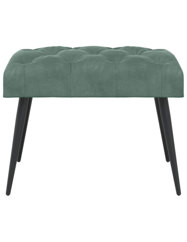 Panchina con bottoni imbottiti Verde Mare 60 x 40 x 45 cm