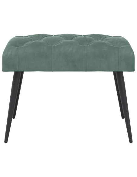 Panchina con bottoni imbottiti Verde Mare 60 x 40 x 45 cm