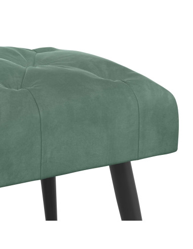 Panchina con bottoni imbottiti Verde Mare 60 x 40 x 45 cm