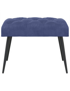 Panchina con bottoni imbottiti Blu Polizia 60 x 40 x 45 cm 2