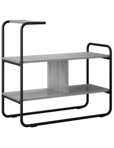 Tavolo consolle Sonoma grigio 80 x 35 x 75 cm 2