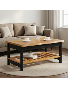 Tavolino da salotto EKAI Nero 100 x 60 x 45,5 cm
