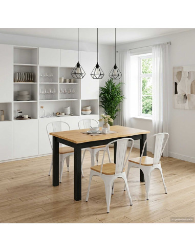 Tavolo da pranzo EKAI Nero 112 x 70 x 76,5 cm