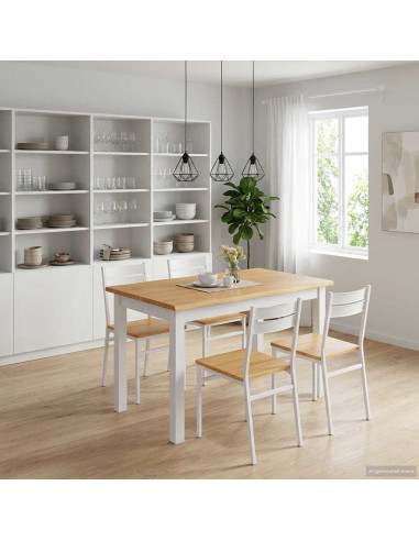 Tavolo da pranzo EKAI Bianco 112 x 70 x 76,5 cm