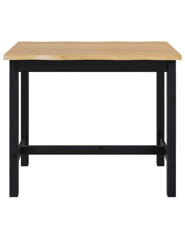 Tavolo Alto EKAI Nero 112 x 70 x 91 cm Legno Massello di Pino