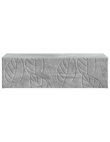 Tavolino da Parete Laterale Grigio Cemento 59 x 34,5 x 17 cm