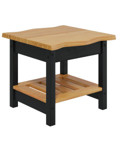Tavolo laterale con lo scaffale EKAI Nero 50 x 50 x 45,5 cm 2
