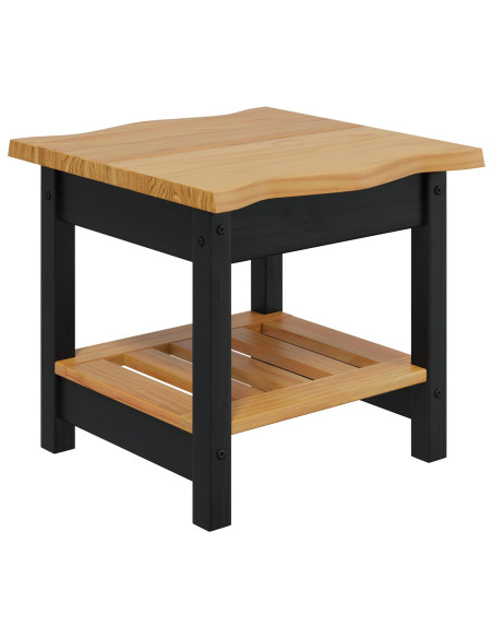 Tavolo laterale con lo scaffale EKAI Nero 50 x 50 x 45,5 cm