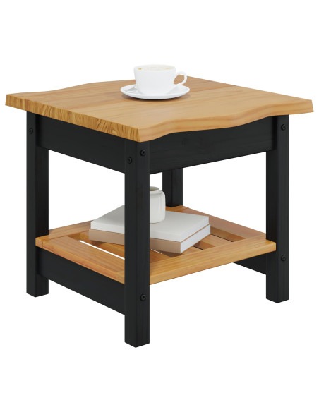 Tavolo laterale con lo scaffale EKAI Nero 50 x 50 x 45,5 cm