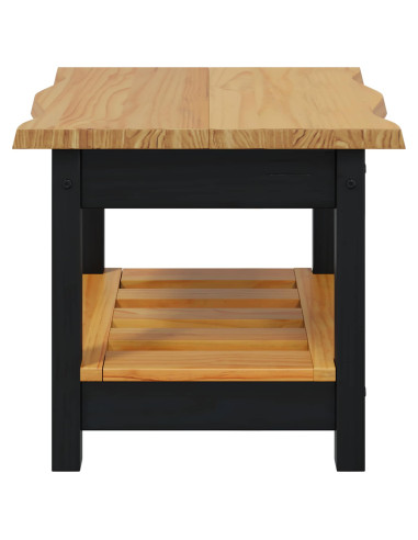 Tavolo laterale con lo scaffale EKAI Nero 50 x 50 x 45,5 cm