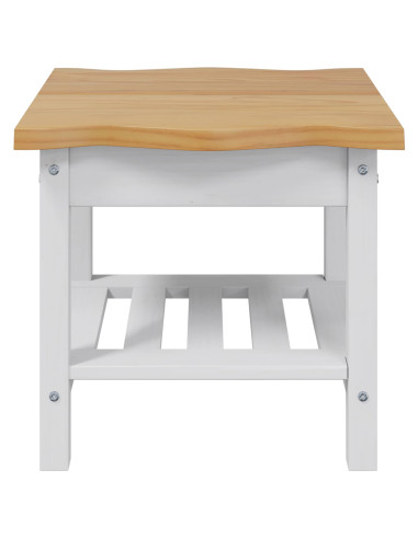 Tavolo laterale con lo scaffale EKAI Bianco 50 x 50 x 45,5 cm
