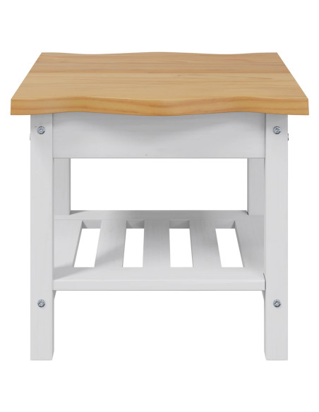 Tavolo laterale con lo scaffale EKAI Bianco 50 x 50 x 45,5 cm